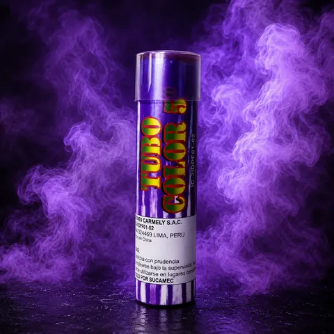 Humo de colores morado