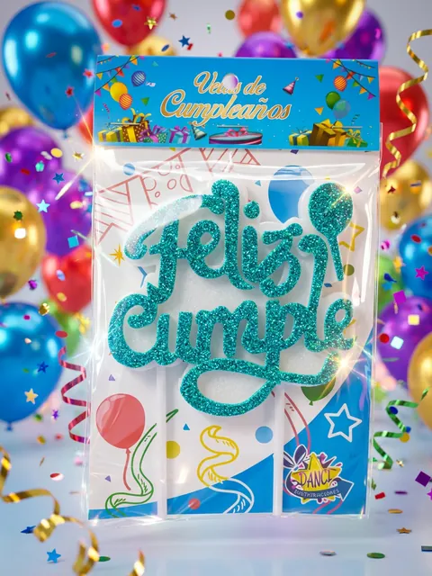 Vela Feliz Cumpleaños verde
